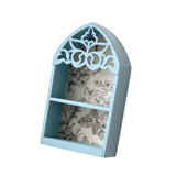 Maxbell Wood Perfume Holder Perfume Display Rack for Coffee Pod Stirrers Tea Packets Blue