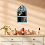 Maxbell Wood Perfume Holder Perfume Display Rack for Coffee Pod Stirrers Tea Packets Blue