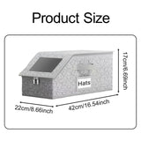 Maxbell Baseball Cap Organizer Multifunctional Stackable Easy Access Hat Storage Box