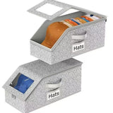 Maxbell Baseball Cap Organizer Multifunctional Stackable Easy Access Hat Storage Box