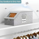 Maxbell Baseball Cap Organizer Multifunctional Stackable Easy Access Hat Storage Box