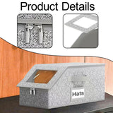 Maxbell Baseball Cap Organizer Multifunctional Stackable Easy Access Hat Storage Box