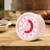 Maxbell Visual Timer Stylish 60 Minute Countdown Timer for Kitchen Housework  Pink