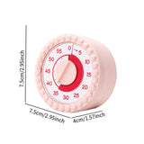 Maxbell Visual Timer Stylish 60 Minute Countdown Timer for Kitchen Housework  Pink