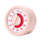 Maxbell Visual Timer Stylish 60 Minute Countdown Timer for Kitchen Housework  Pink