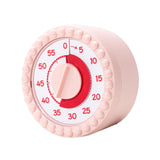 Maxbell Visual Timer Stylish 60 Minute Countdown Timer for Kitchen Housework  Pink