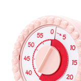 Maxbell Visual Timer Stylish 60 Minute Countdown Timer for Kitchen Housework  Pink