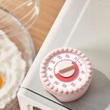 Maxbell Visual Timer Stylish 60 Minute Countdown Timer for Kitchen Housework  Pink
