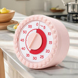 Maxbell Visual Timer Stylish 60 Minute Countdown Timer for Kitchen Housework  Pink