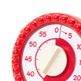 Maxbell Visual Timer Stylish 60 Minute Countdown Timer for Kitchen Housework  Red
