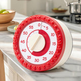 Maxbell Visual Timer Stylish 60 Minute Countdown Timer for Kitchen Housework  Red