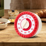 Maxbell Visual Timer Stylish 60 Minute Countdown Timer for Kitchen Housework  Red