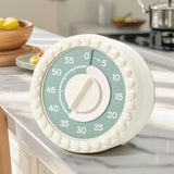 Maxbell Visual Timer Stylish 60 Minute Countdown Timer for Kitchen Housework  Beige