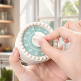Maxbell Visual Timer Stylish 60 Minute Countdown Timer for Kitchen Housework  Beige