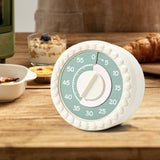 Maxbell Visual Timer Stylish 60 Minute Countdown Timer for Kitchen Housework  Beige