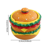 Maxbell Hamburger Shaped Ashtray Craft Home Decor for Indoor Outdoor Bedroom Desktop