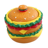 Maxbell Hamburger Shaped Ashtray Craft Home Decor for Indoor Outdoor Bedroom Desktop