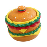 Maxbell Hamburger Shaped Ashtray Craft Home Decor for Indoor Outdoor Bedroom Desktop