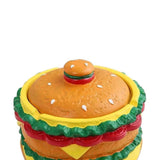 Maxbell Hamburger Shaped Ashtray Craft Home Decor for Indoor Outdoor Bedroom Desktop