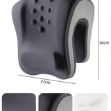 Maxbell Headrest Office Chair Neck Pillow Neck Support Cushion for Most Office Chair Deep Gray Light Gray