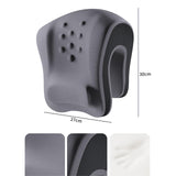 Maxbell Headrest Office Chair Neck Pillow Neck Support Cushion for Most Office Chair Light Gray Deep Gray