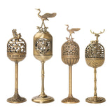 Maxbell Alloy Statue Gift Elegant Tea Table Miniature for Bedroom Tea Room Room a wild animal