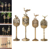 Maxbell Alloy Statue Gift Elegant Tea Table Miniature for Bedroom Tea Room Room a wild animal