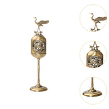 Maxbell Alloy Statue Gift Elegant Tea Table Miniature for Bedroom Tea Room Room big crane