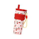 Maxbell Insulated Stainless Steel Water Bottle Cute Leakproof Cartoon 680ml for Gift Red