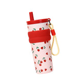 Maxbell Insulated Stainless Steel Water Bottle Cute Leakproof Cartoon 680ml for Gift Red