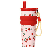 Maxbell Insulated Stainless Steel Water Bottle Cute Leakproof Cartoon 680ml for Gift Red