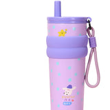 Maxbell Insulated Stainless Steel Water Bottle Cute Leakproof Cartoon 680ml for Gift Purple