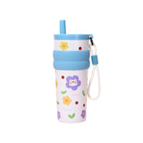 Maxbell Insulated Stainless Steel Water Bottle Cute Leakproof Cartoon 680ml for Gift Blue