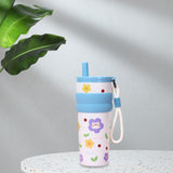 Maxbell Insulated Stainless Steel Water Bottle Cute Leakproof Cartoon 680ml for Gift Blue