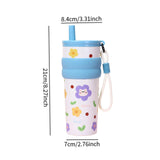 Maxbell Insulated Stainless Steel Water Bottle Cute Leakproof Cartoon 680ml for Gift Blue