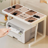 Maxbell Desktop Printer Stand Small Space Sturdy Stable Multipurpose Table Organizer 56cmx32cmx38cm Style A