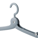 Maxbell Travel Hanger Versatile Clothes Drying Folding Rack for School Hotel Camping Blue Gray