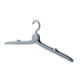 Maxbell Travel Hanger Versatile Clothes Drying Folding Rack for School Hotel Camping Blue Gray