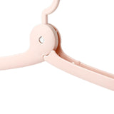 Maxbell Travel Hanger Versatile Clothes Drying Folding Rack for School Hotel Camping Pink