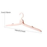 Maxbell Travel Hanger Versatile Clothes Drying Folding Rack for School Hotel Camping Pink