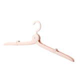 Maxbell Travel Hanger Versatile Clothes Drying Folding Rack for School Hotel Camping Pink
