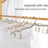 Maxbell Travel Hanger Versatile Clothes Drying Folding Rack for School Hotel Camping Pink