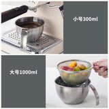 Maxbell Espresso Pouring Cup Mixing Bowl with Spout and Handle for Bakery Restaurant L
