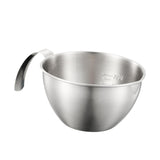 Maxbell Espresso Pouring Cup Mixing Bowl with Spout and Handle for Bakery Restaurant L