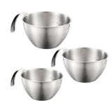 Maxbell Espresso Pouring Cup Mixing Bowl with Spout and Handle for Bakery Restaurant L