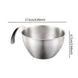 Maxbell Espresso Pouring Cup Mixing Bowl with Spout and Handle for Bakery Restaurant M