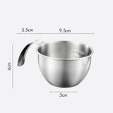 Maxbell Espresso Pouring Cup Mixing Bowl with Spout and Handle for Bakery Restaurant S