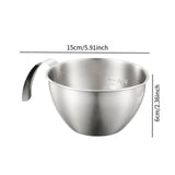 Maxbell Espresso Pouring Cup Mixing Bowl with Spout and Handle for Bakery Restaurant S