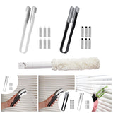 Maxbell Window Blind Cleaner Duster Brush Handheld Dust Remover for Keyboards Office white