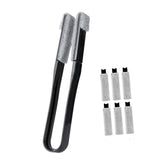 Maxbell Window Blind Cleaner Duster Brush Handheld Dust Remover for Keyboards Office black